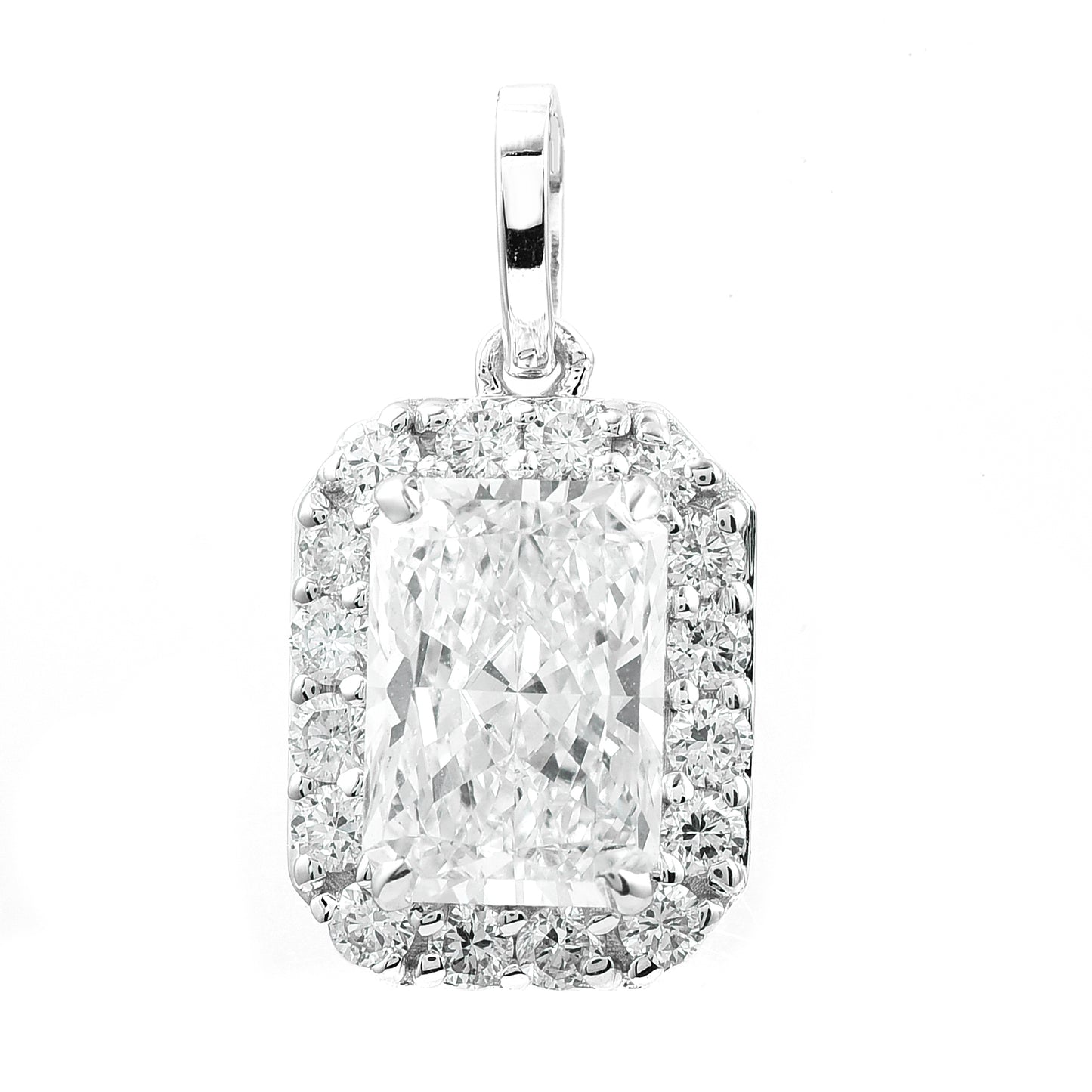 2.37 Carats Lab Grown Diamond 14K Gold Pendant
