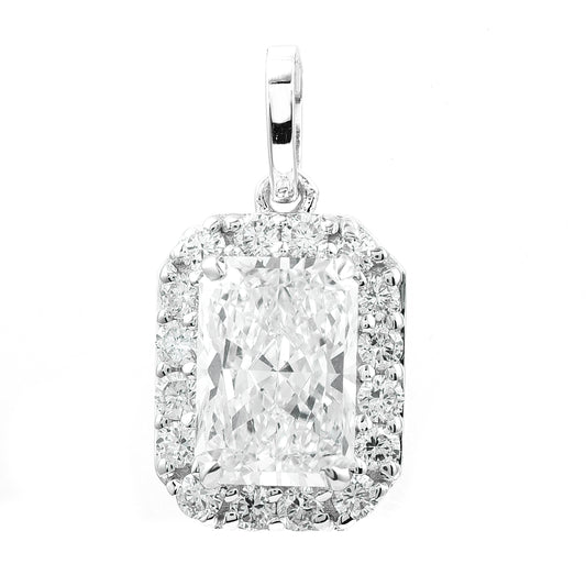 2.37 Carats Lab Grown Diamond 14K Gold Pendant