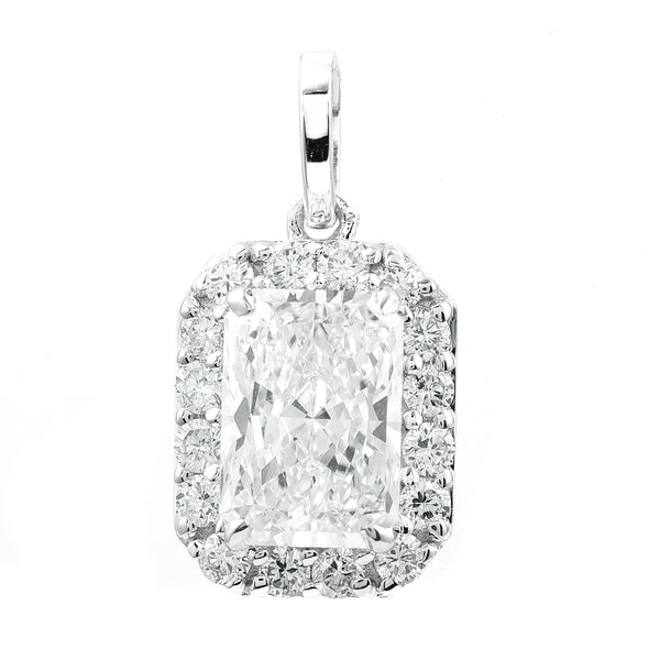 2.37 Carats Lab Grown Diamond 14K Gold Pendant