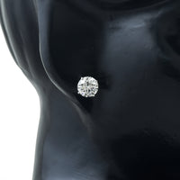3.19 Carats Lab Grown Diamond 14K Gold Earrings