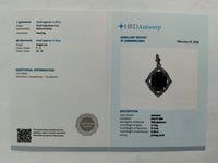 5.37 Ct Oval Cabochon Cut Natural Ruby 950 Platinum Pendant