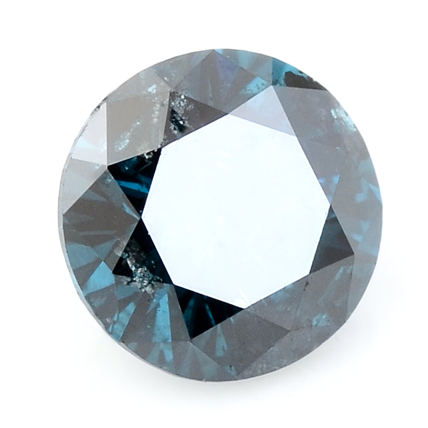 0.30 Blue Diamond Round Loose Gemstone