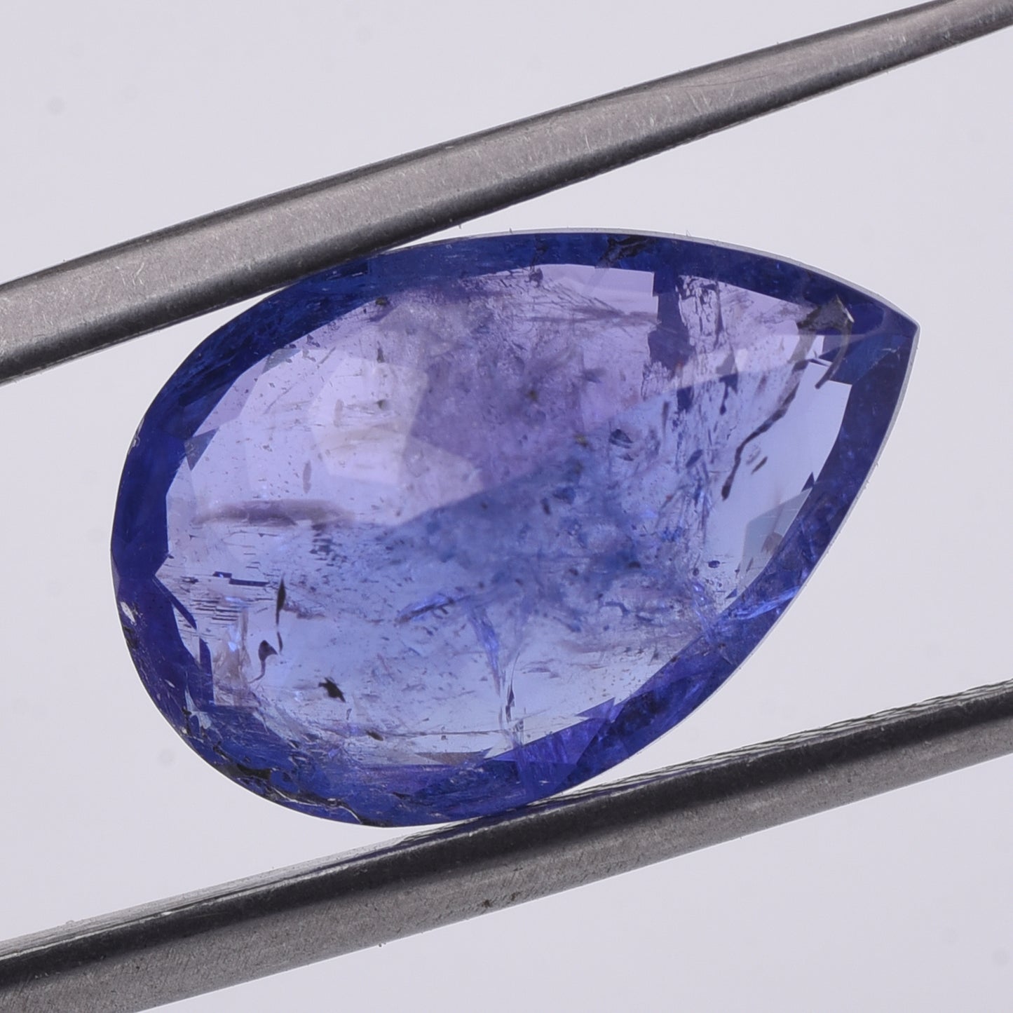 6.13 Natural Zoisite Tanzanite Pear Mixed Cut Gemstone