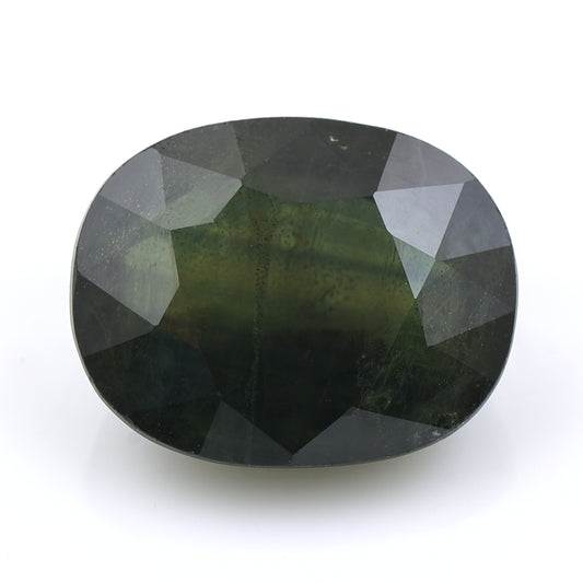 7.23 Natural Corundum Green Sapphire Rectangular Cushion Mixed Cut Gemstone
