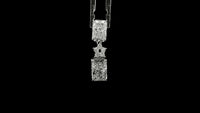 3.65 Carats Lab Grown Diamond 14K Gold Pendant