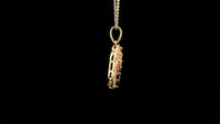 0.79 Ct Marquise Tourmaline 14K Gold Pendant