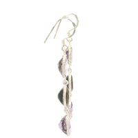 10.10 Ct Amethyst, Smoky Quartz 925 Sterling Silver Earrings