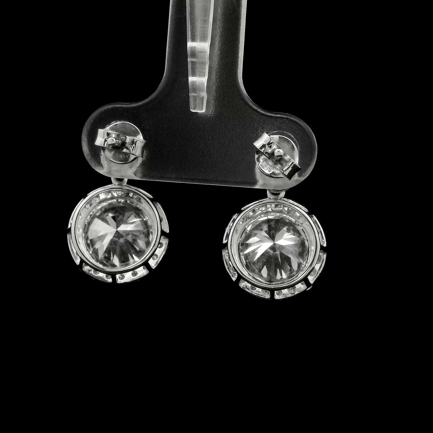 4.72 Ct Round Lab Grown Diamond 14K Gold Earrings