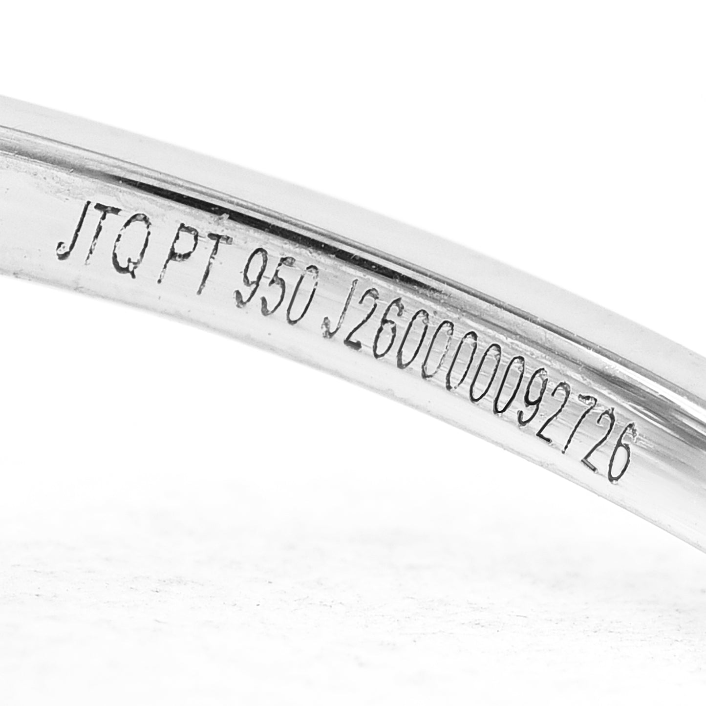 1.79 Ct Oval Sapphire 950 Platinum Ring