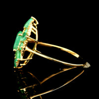 1.95 Ct Oval Emerald 14K Gold Ring