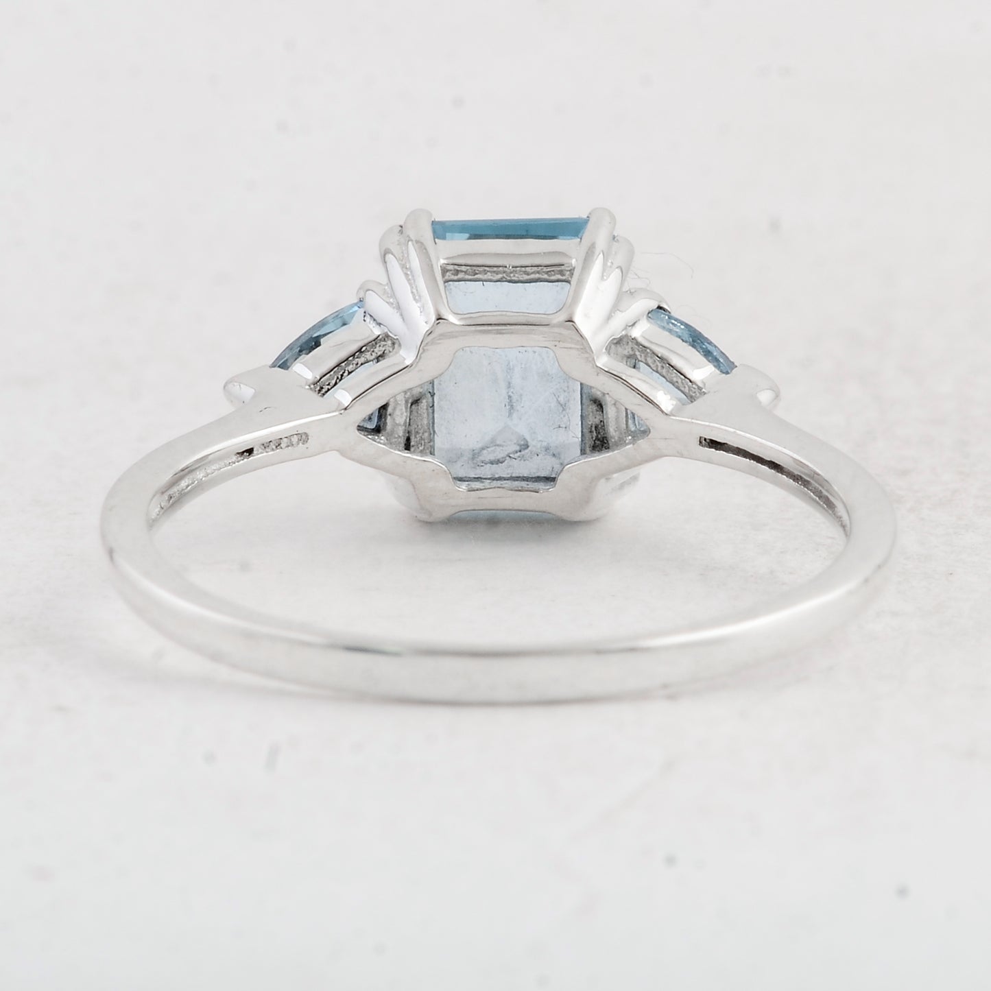 1.79 Ct Octagon Swiss Blue Topaz 925 Sterling Silver Ring