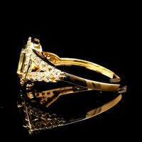 1.43 Ct Oval Tourmaline 14K Gold Ring