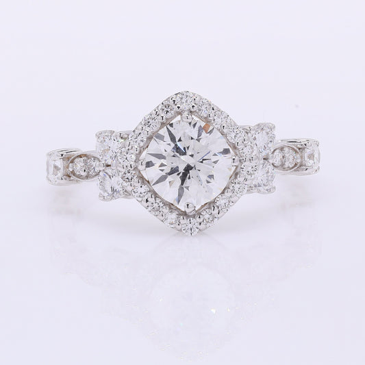 2.02 Carats Lab Grown Diamond 14K Gold Ring