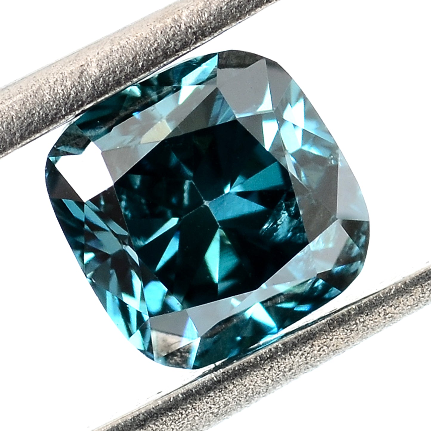 0.42 Carat Blue Diamond Cushion Loose Gemstone