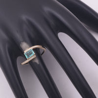 0.79 Ct Octagon Step Cut Natural Emerald 14K Gold Ring