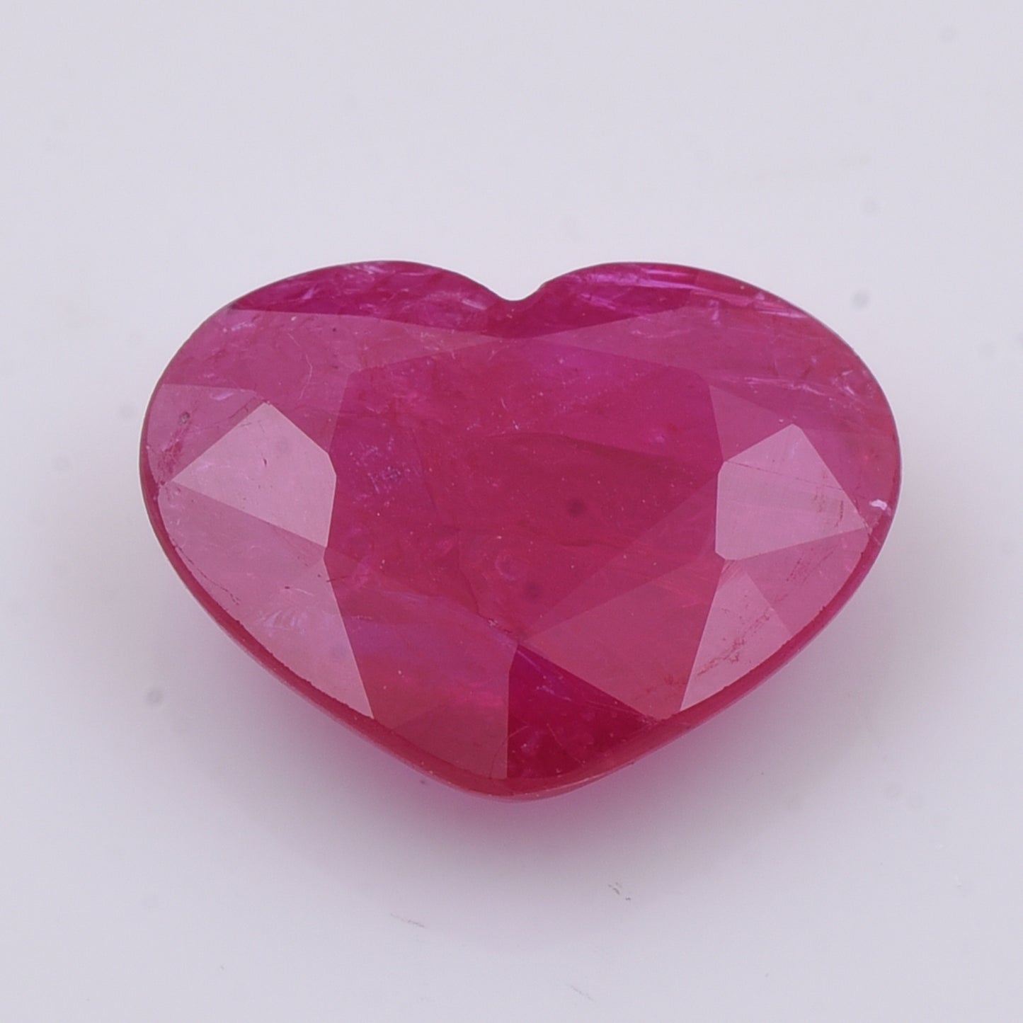 2.56 Natural Corundum Ruby Heart Mixed Cut Gemstone