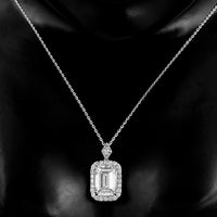 2.94 Carats Lab Grown Diamond 14K Gold Pendant