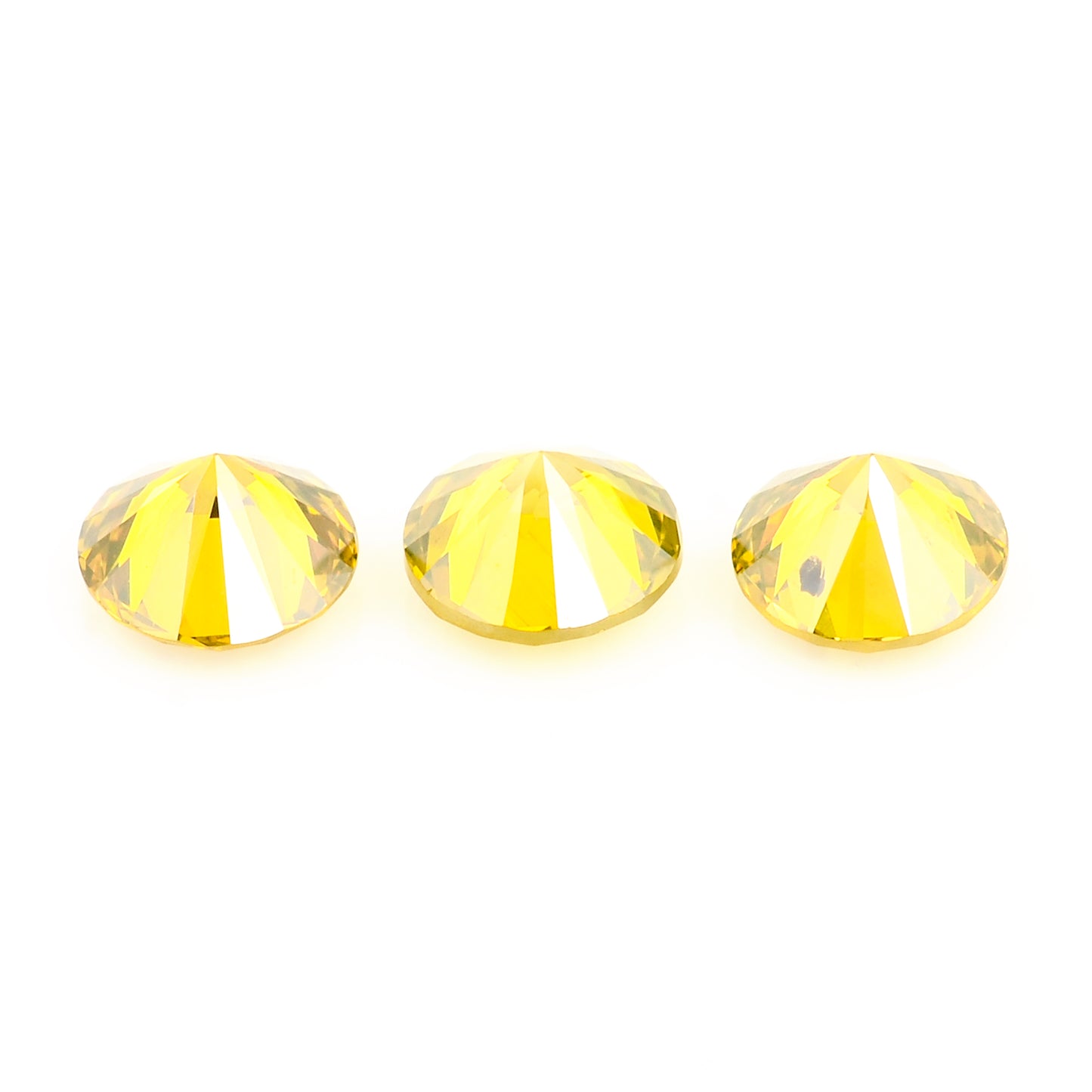 0.60 Yellow Diamond Round Loose Gemstone