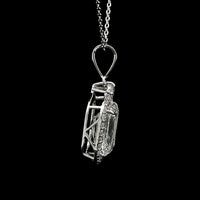 3.28 Carats Lab Grown Diamond 14K Gold Pendant