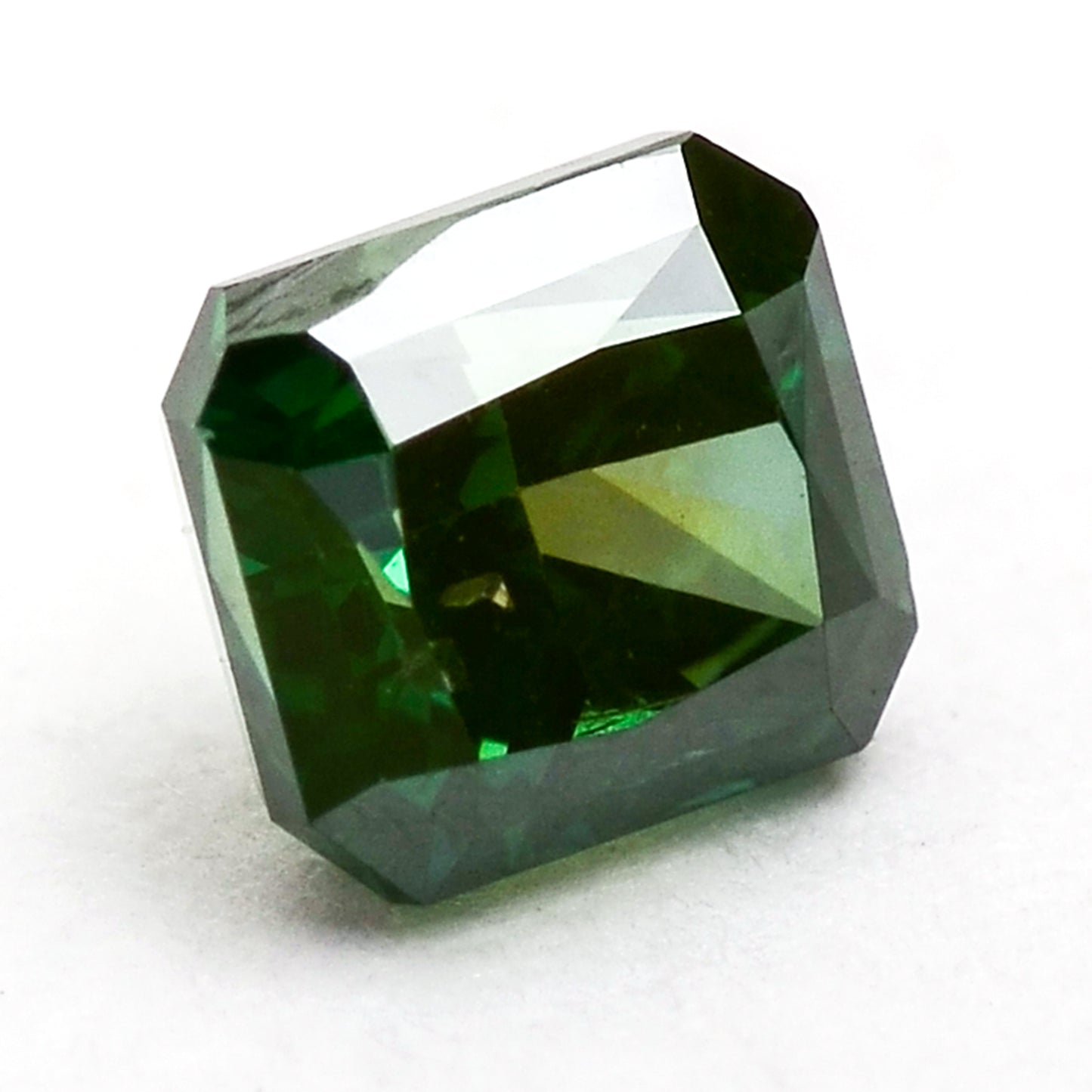 0.38 Green Diamond Octagon Loose Diamond