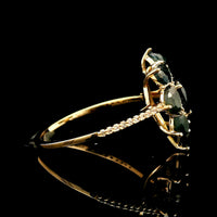 2.56 Ct Pear Sapphire 14K Gold Ring