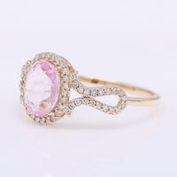 1.41 Ct Oval Mixed Cut Natural Spinel 14K Gold Ring