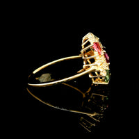 1.73 Ct Round Tourmaline 14K Gold Ring