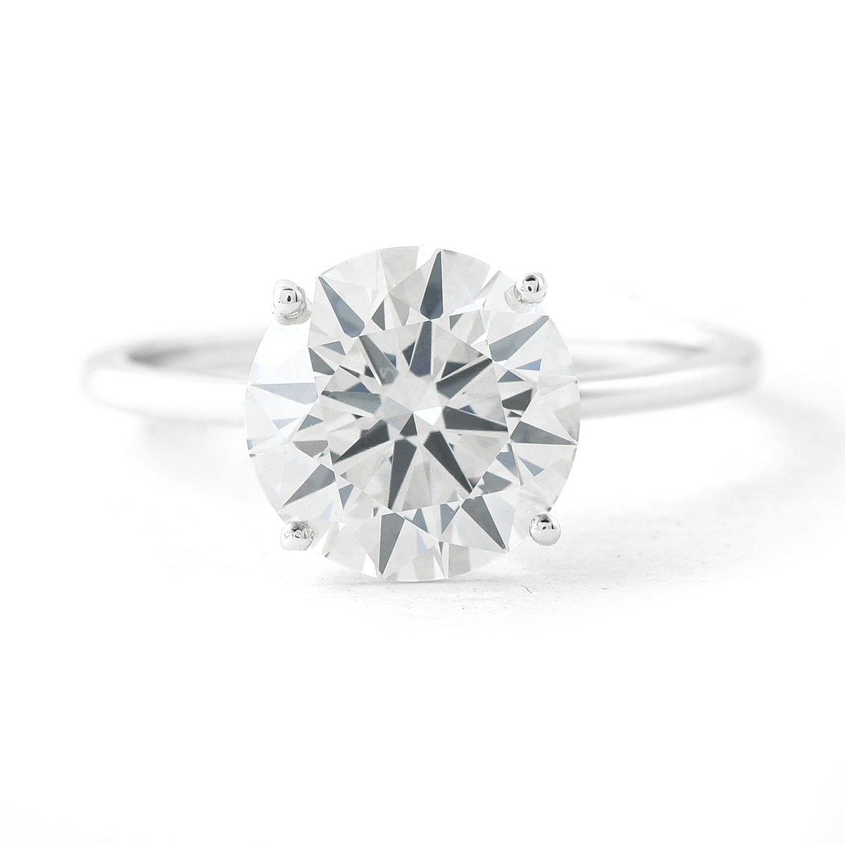 3.06 Carats Lab Grown Diamond 14K Gold Ring