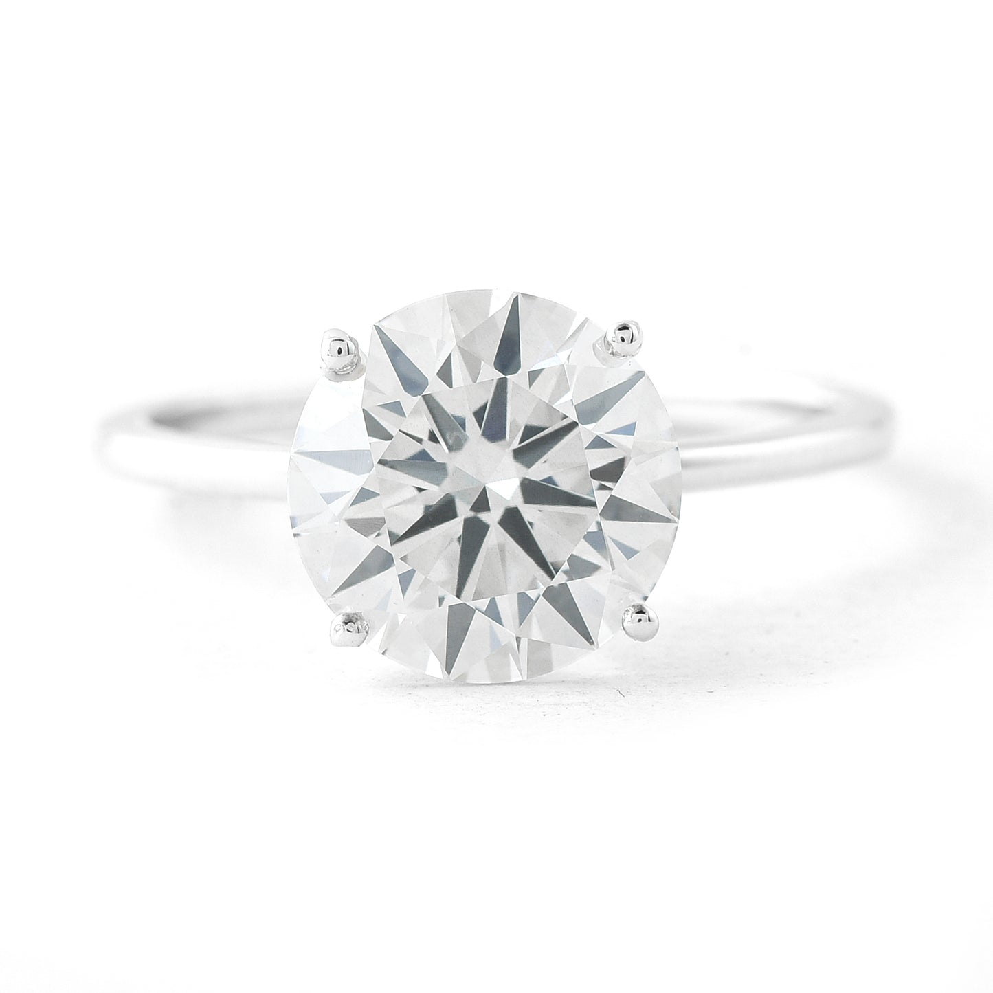 3.06 Carats Lab Grown Diamond 14K Gold Ring