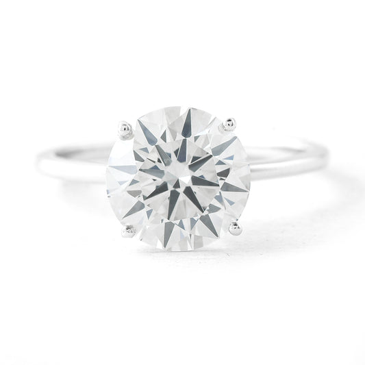 3.06 Carats Lab Grown Diamond 14K Gold Ring