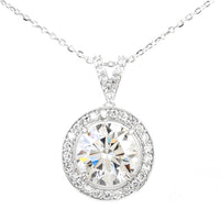 2.98 Carats Lab Grown Diamond 14K Gold Pendant