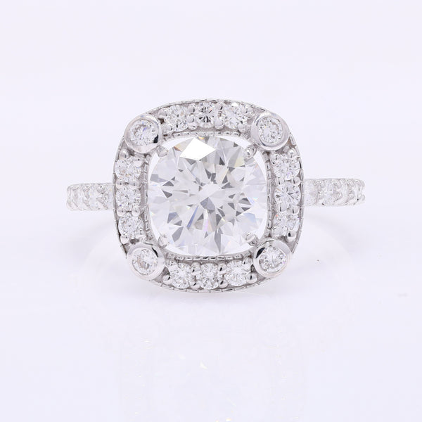 2.85 Carats Lab Grown Diamond 14K Gold Ring