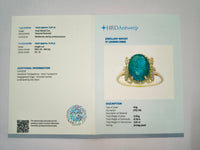 2.71 Ct Oval Natural Emerald 14K Gold Ring