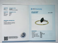 0.56 Ct Marquise Natural Green Tourmaline 14K Gold Ring