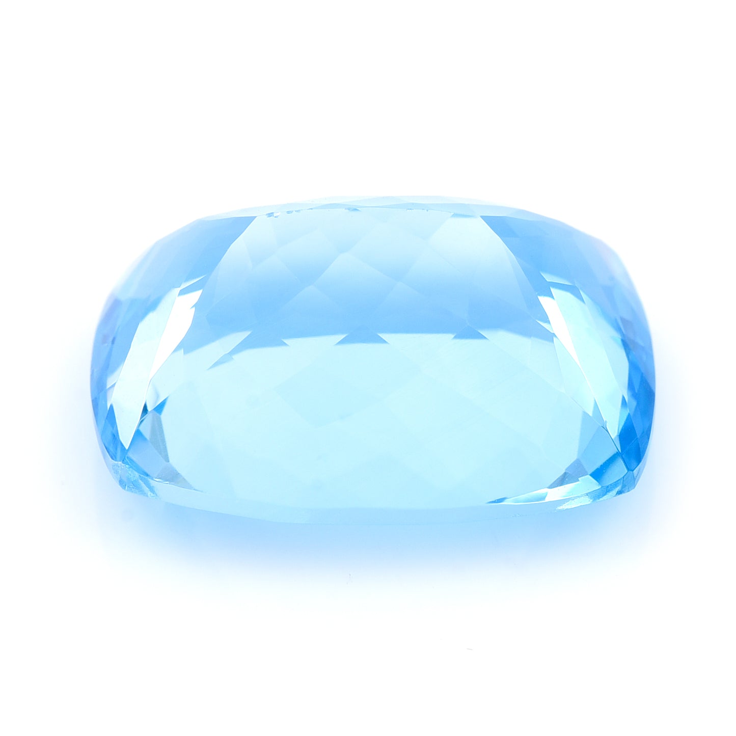 35.56 Natural Blue Topaz Rectangular Cushion Mixed Cut Gemstone