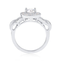 1.712 ct. t.w. Moissanite Ring in Sterling Silver. Size 5