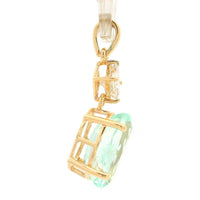2.76 Ct Oval Emerald 14K Gold Pendant