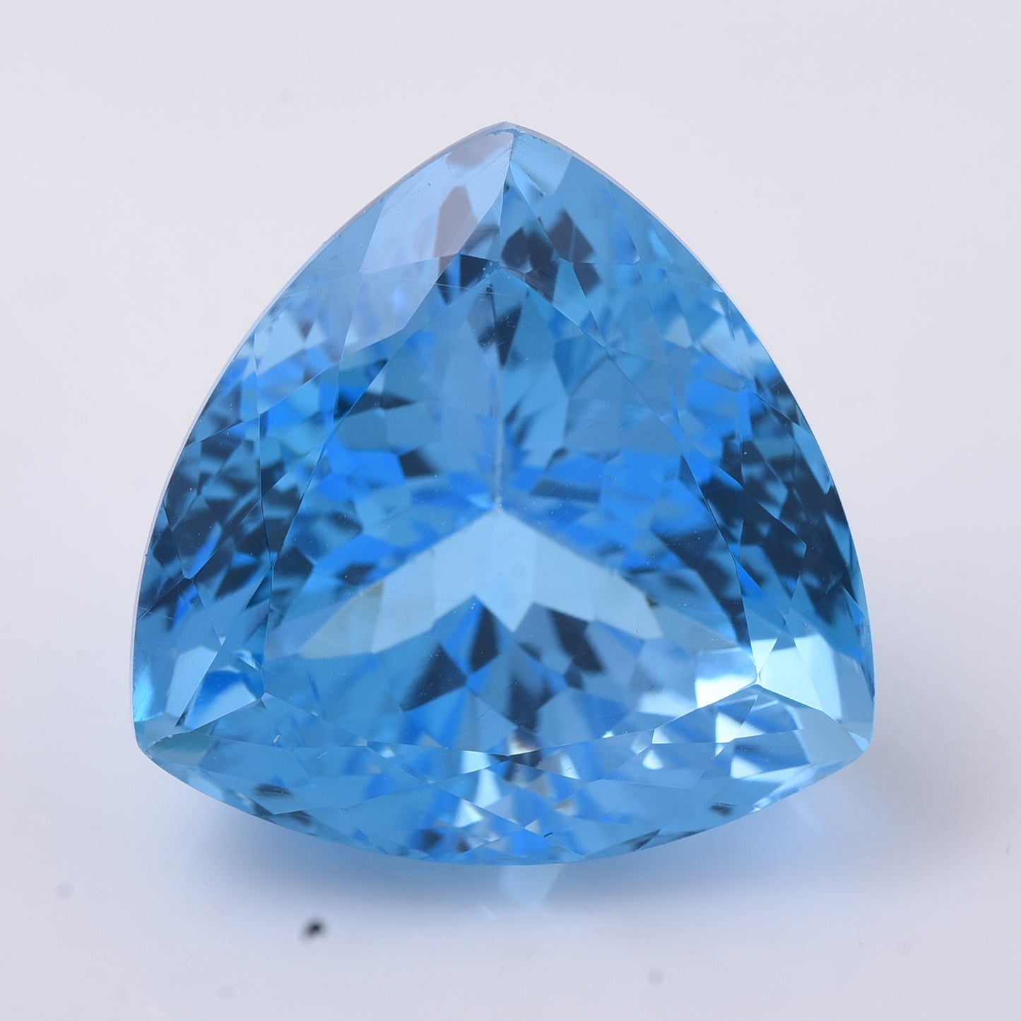 43.01 Natural Topaz Blue Topaz Triangular Mixed Cut Gemstone