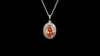 2.45 Carats Pink Lab Grown Diamond 14K Gold Pendant
