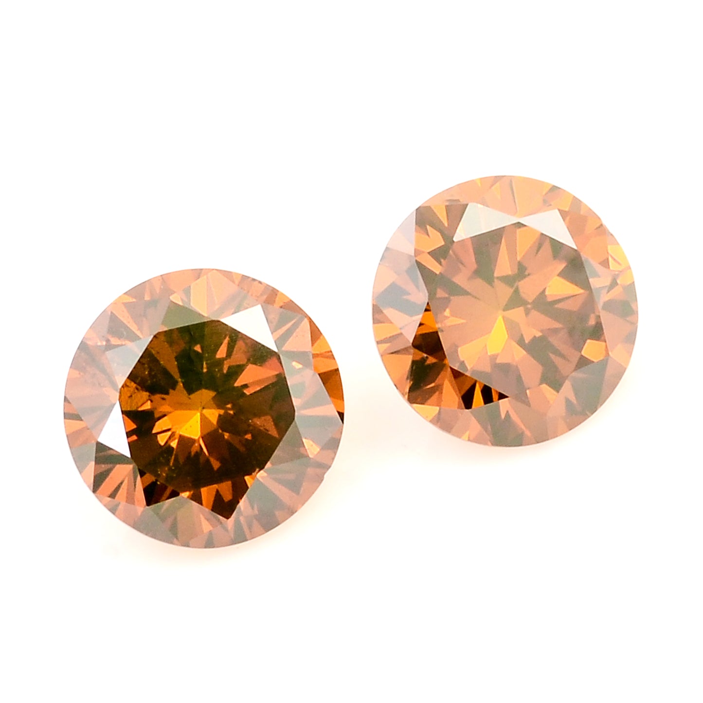 0.40 Red Diamond Round Loose Gemstone
