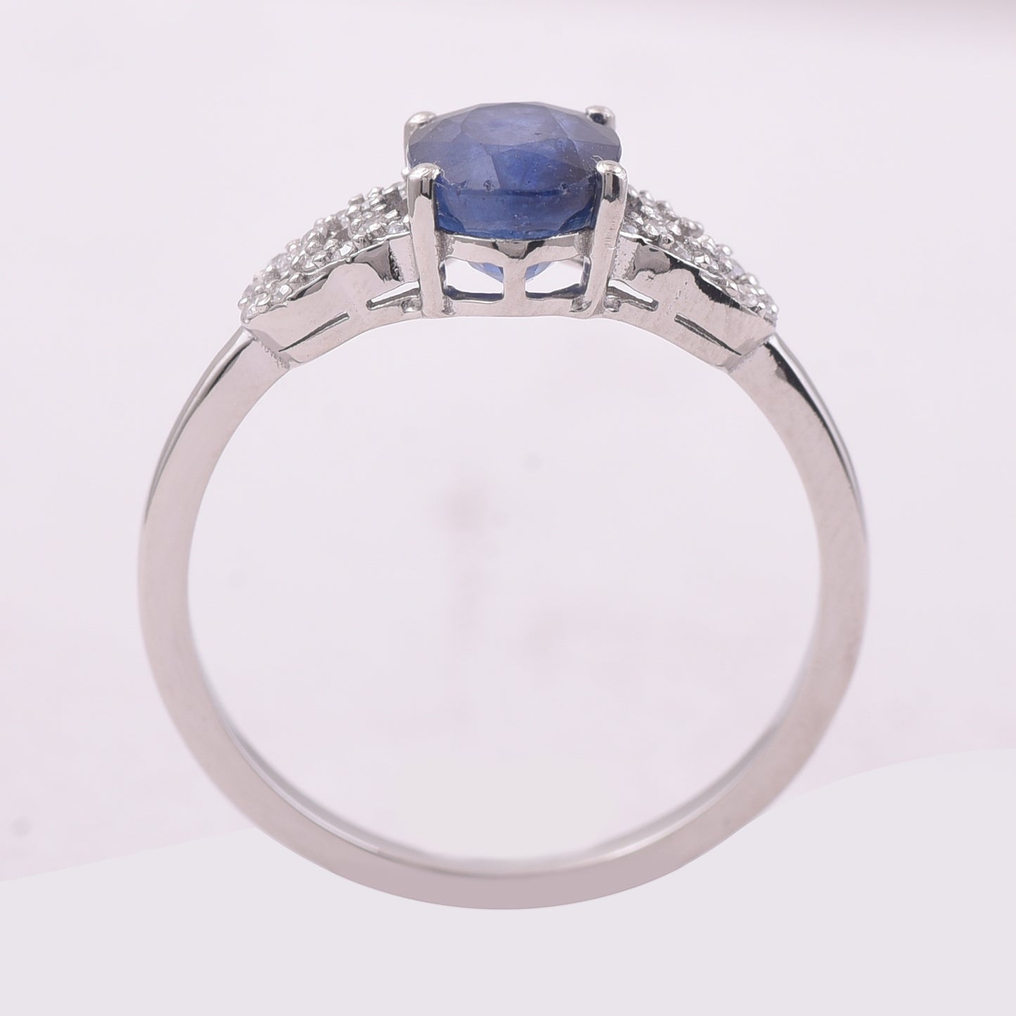 1.89 Ct Oval Mixed Cut Natural Sapphire 950 Platinum Ring