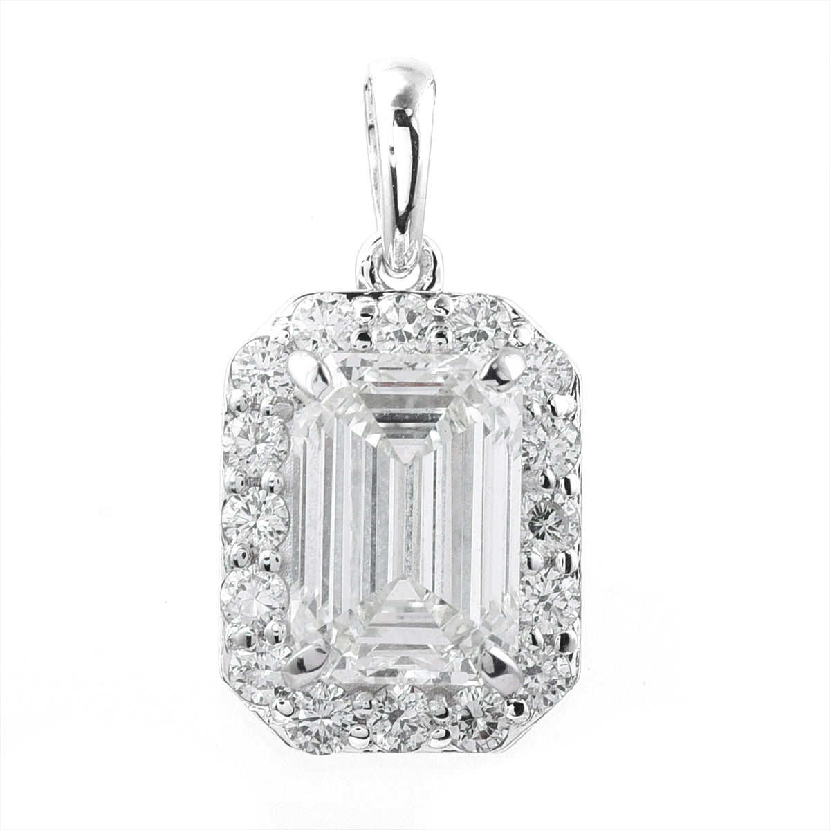 2.27 Carats Lab Grown Diamond 14K Gold Pendant