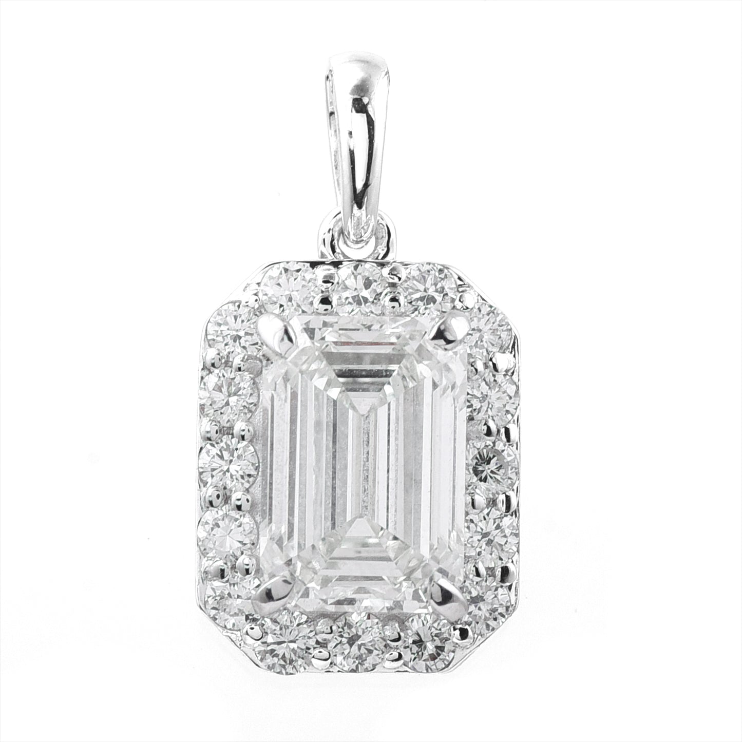 2.27 Carats Lab Grown Diamond 14K Gold Pendant
