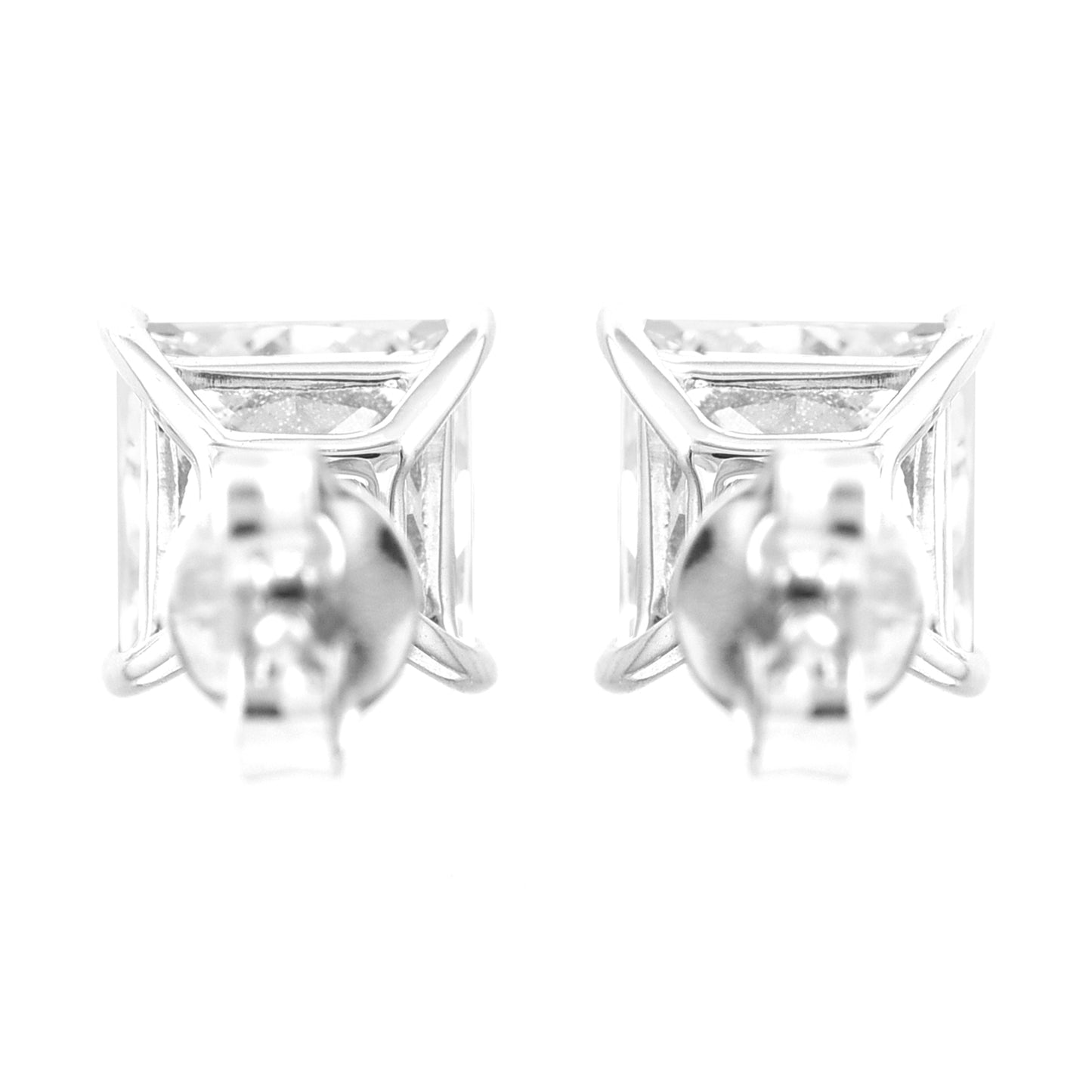 2.90 Carats Lab Grown Diamond 14K Gold Earrings
