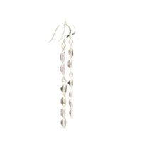 7.33 Ct Smoky Quartz, Amethyst 925 Sterling Silver Earrings