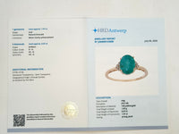 1.98 Ct Oval Natural Emerald 14K Gold Ring