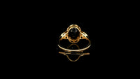 2.73 Ct Oval Natural Sapphire 14K Gold Ring