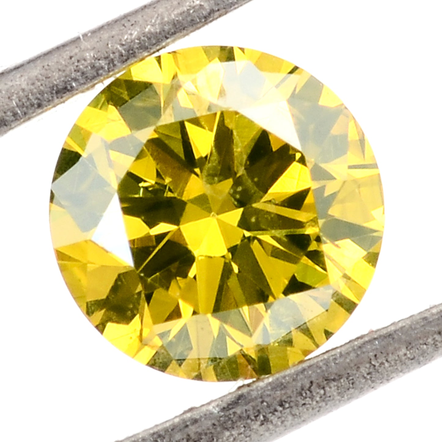0.54 Yellow Diamond Round Loose Gemstone