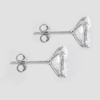 3.07 Carats Lab Grown Diamond 14K Gold Earrings