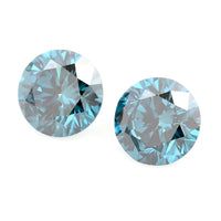 0.42 Blue Diamond Round Loose Gemstone